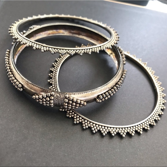 Vintage Artisan Boho Bangle Set - Picture 4 of 7